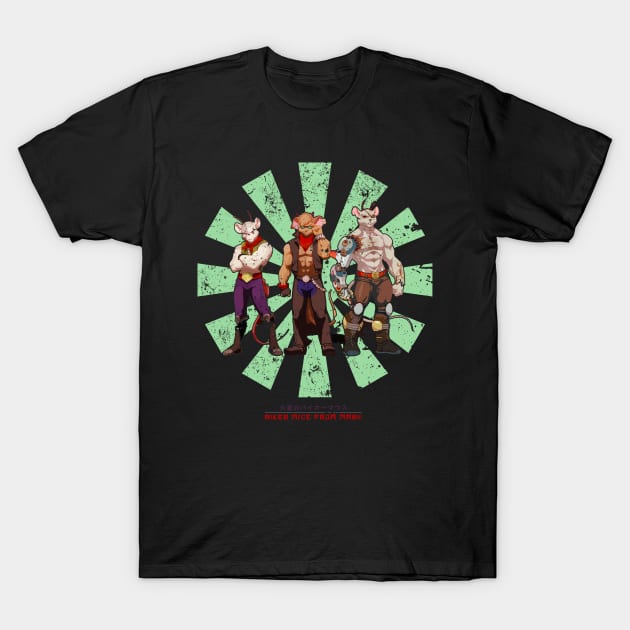 Biker Mice From Mars Retro Japanese T-Shirt by Nova5